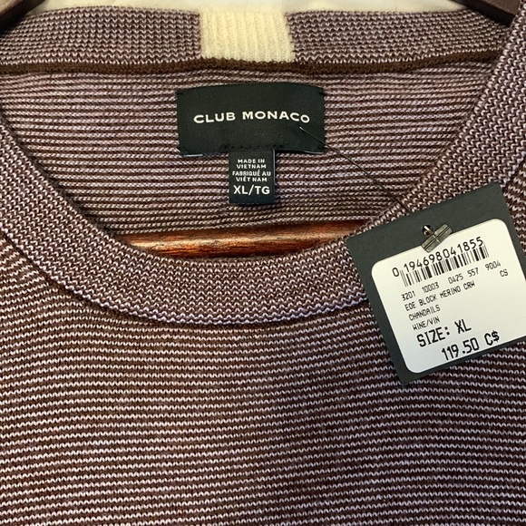 Club Monaco Merino Wool Block Sweater - Picture 3 of 4